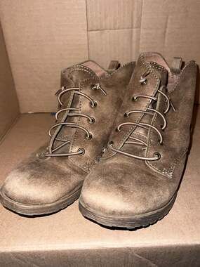 Rock & Candy Wallaby Brown Suede Lace-Up Ankle Boots